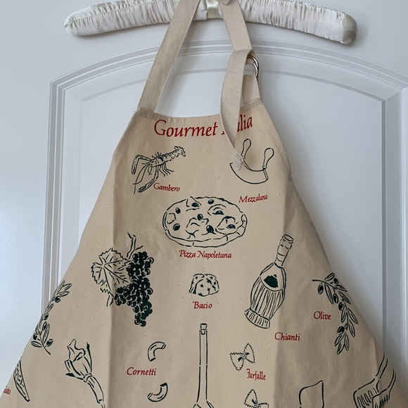 Graphic cotton apron - Picture 2 of 7